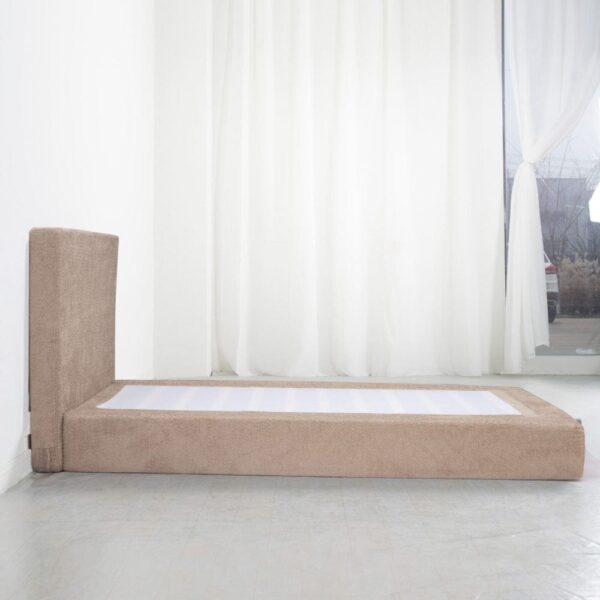 nolym Soft Bouclé Upholstered Bed Frame with Headboard – King, Double & Single Sizes - Image 3