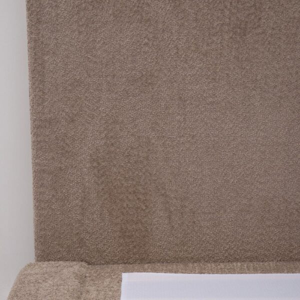nolym Soft Bouclé Upholstered Bed Frame with Headboard – King, Double & Single Sizes - Image 6