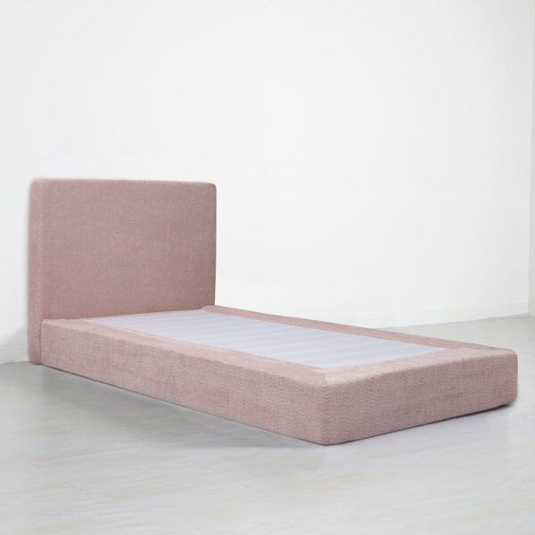 nolym Soft Bouclé Upholstered Bed Frame with Headboard – King, Double & Single Sizes - Image 19