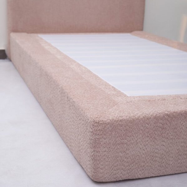 nolym Soft Bouclé Upholstered Bed Frame with Headboard – King, Double & Single Sizes - Image 22