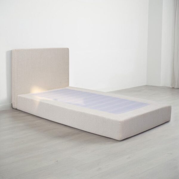 nolym Soft Bouclé Upholstered Bed Frame with Headboard – King, Double & Single Sizes - Image 12
