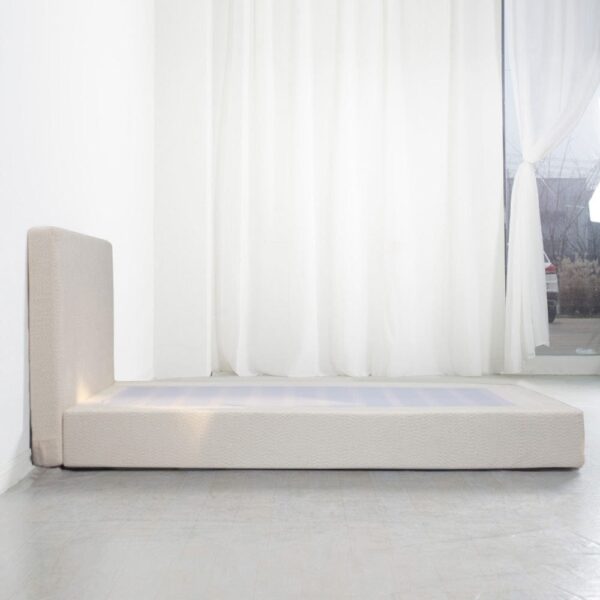 nolym Soft Bouclé Upholstered Bed Frame with Headboard – King, Double & Single Sizes - Image 13