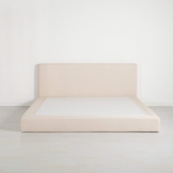 nolym Marshmuff Linen Upholstered Bed Frame with Headboard – King & Double Sizes - Image 3