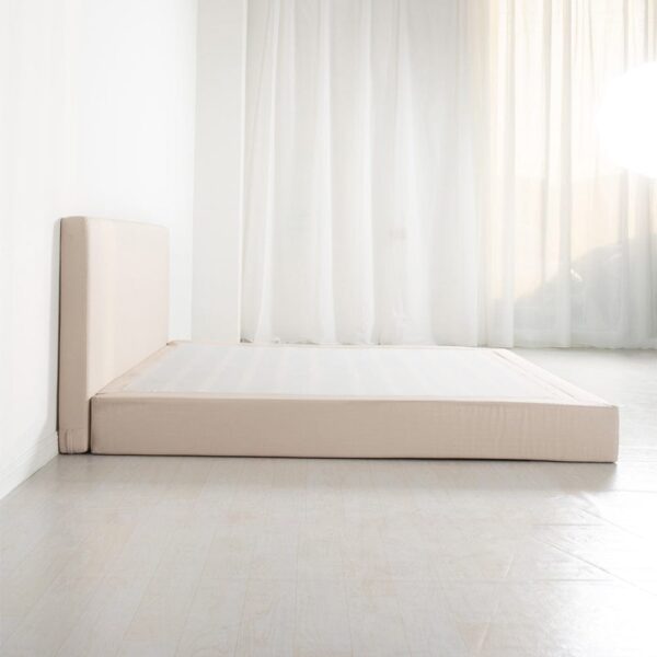 nolym Marshmuff Linen Upholstered Bed Frame with Headboard – King & Double Sizes - Image 5