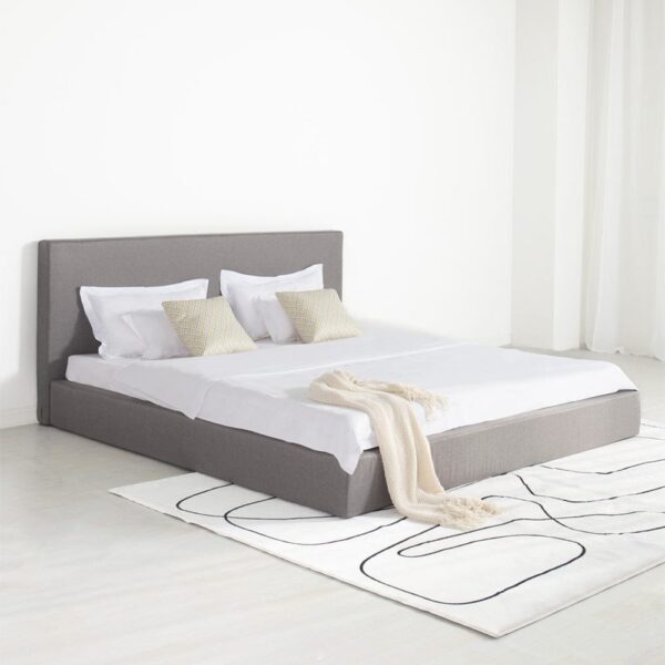 nolym Marshmuff Linen Upholstered Bed Frame with Headboard – King & Double Sizes - Image 13