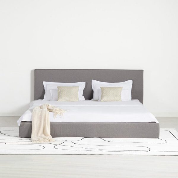 nolym Marshmuff Linen Upholstered Bed Frame with Headboard – King & Double Sizes - Image 14
