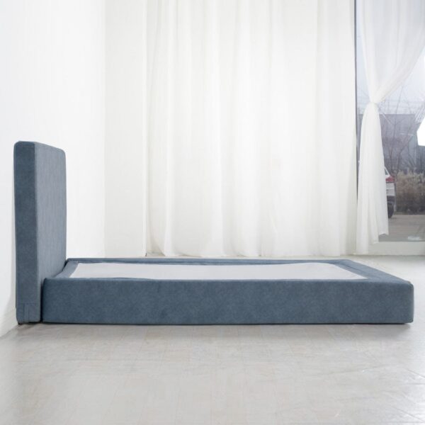 nolym Microfiber Upholstered Bed Frame with Headboard – Single Size - Image 4