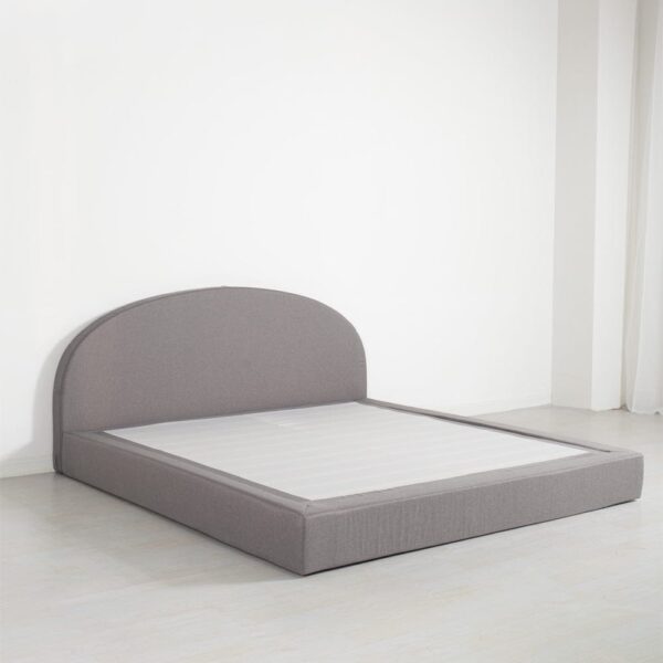nolym Marshmuff Linen Bed Frame with Curved Headboard – King & Double Sizes - Image 11