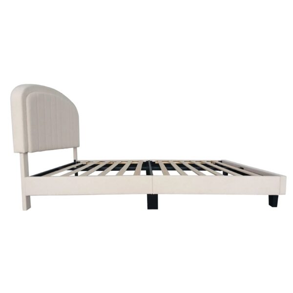 nolym Plush Upholstered Bed Frame with Headboard – Single & Double Sizes - Image 13