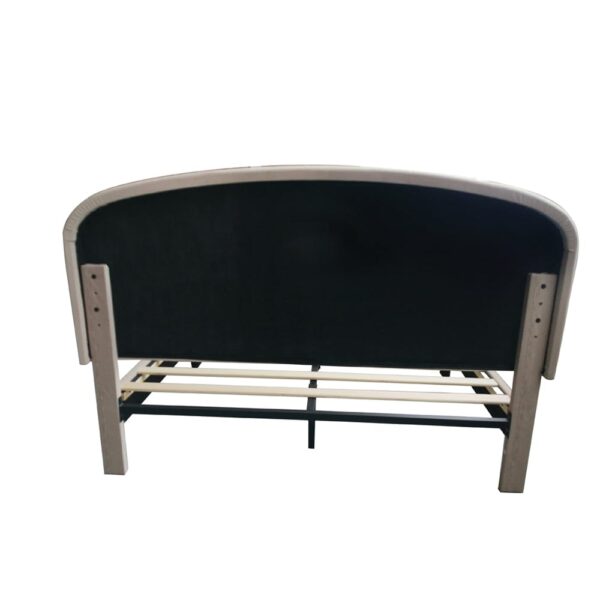 nolym Plush Upholstered Bed Frame with Headboard – Single & Double Sizes - Image 14