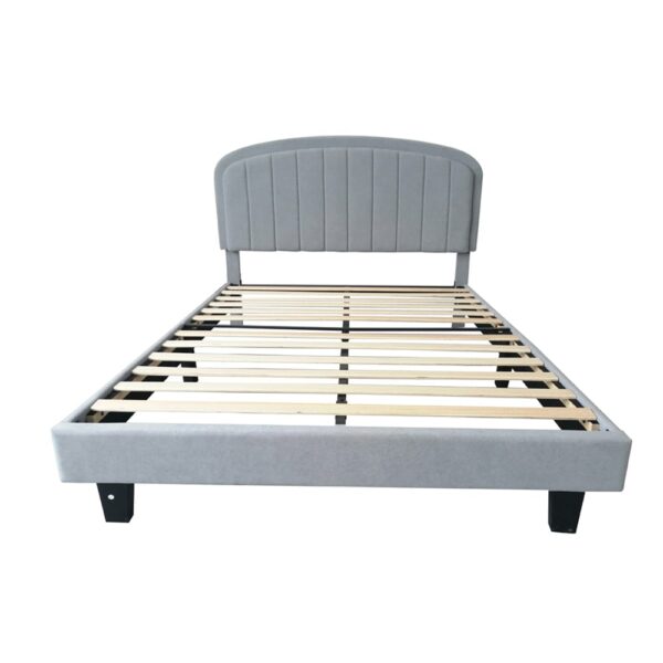 nolym Plush Upholstered Bed Frame with Headboard – Single & Double Sizes - Image 23