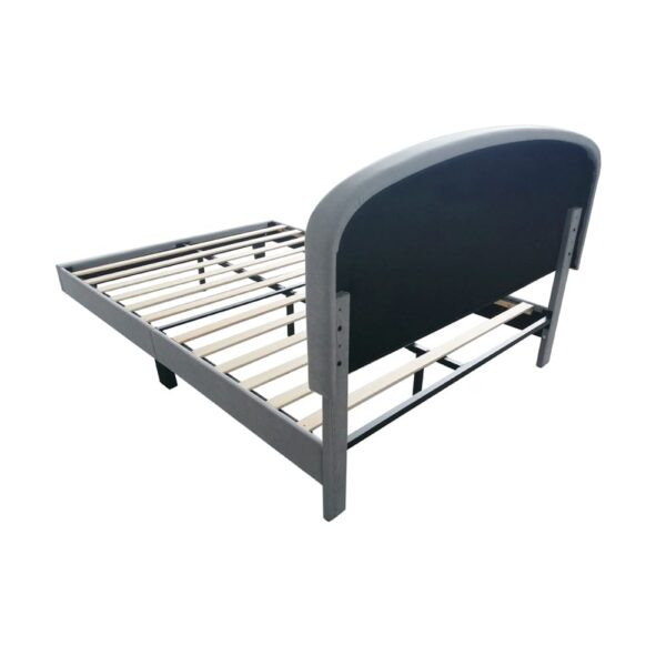 nolym Plush Upholstered Bed Frame with Headboard – Single & Double Sizes - Image 26