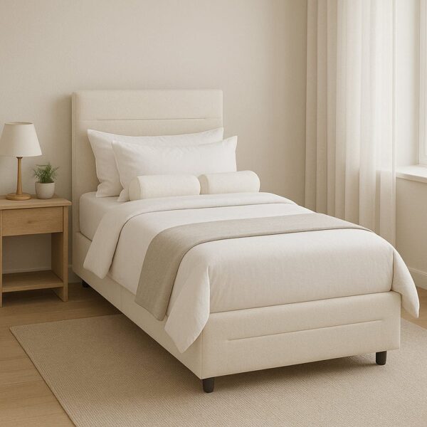 Cibor Wooden Bed Frame with 2 Drawers Single Bed or Double Bed - Image 2