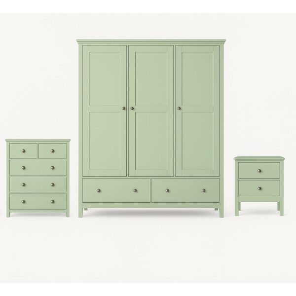 nolym Neo 3-Piece Bedroom Set – Wardrobe, Chest & Bedside Table - Image 2