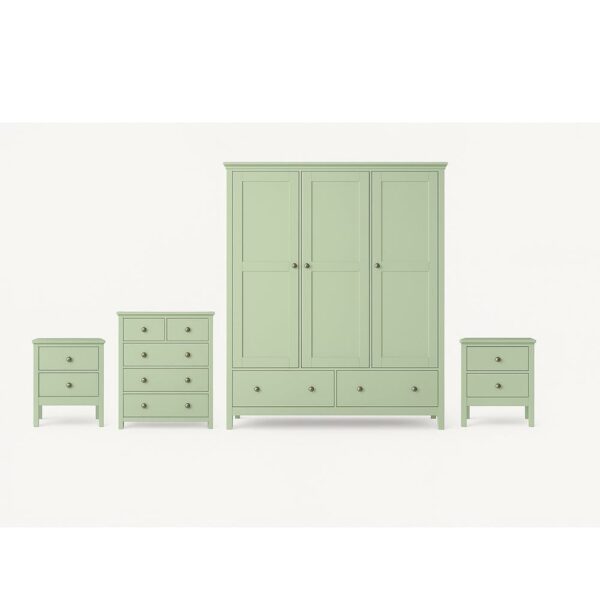 nolym 4-Piece Bedroom Set – Wardrobe, Chest & Bedside Tables - Image 2