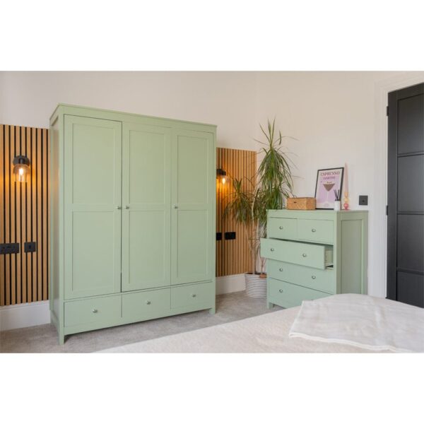 nolym 4-Piece Bedroom Set – Wardrobe, Chest & Bedside Tables - Image 6