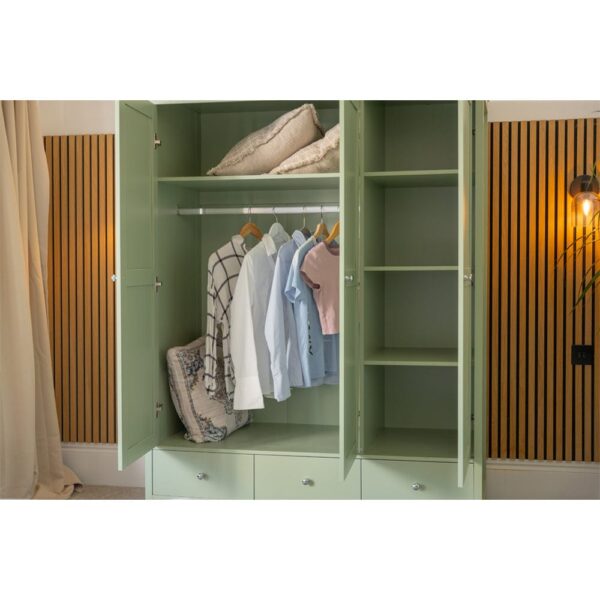 nolym 4-Piece Bedroom Set – Wardrobe, Chest & Bedside Tables - Image 8