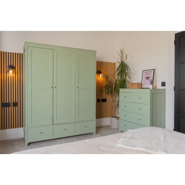 nolym 4-Piece Bedroom Set – Wardrobe, Chest & Bedside Tables - Image 4
