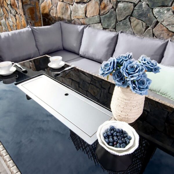 nolym 9-Seater Rattan Corner Sofa Set with Fire Pit & Dining Table - Image 16