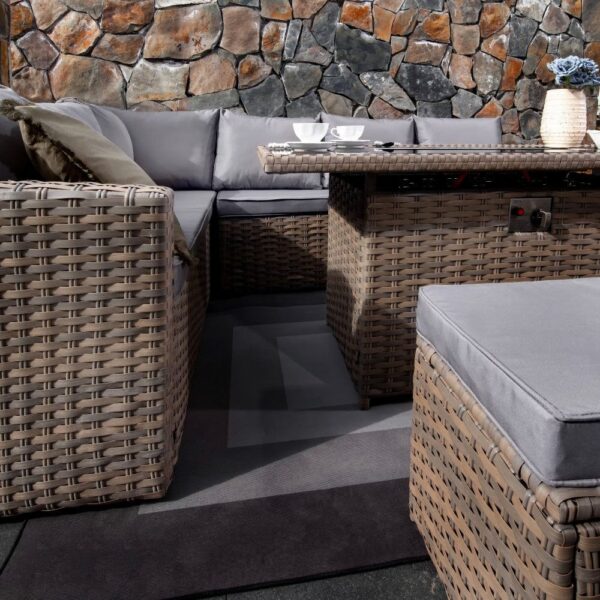 nolym 9-Seater Rattan Corner Sofa Set with Fire Pit & Dining Table - Image 17