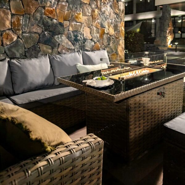 nolym 9-Seater Rattan Corner Sofa Set with Fire Pit & Dining Table - Image 11